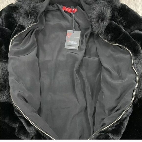 n:PHILANTHROPY Black Faux Fur Harlan Jacket - Picture 4 of 5